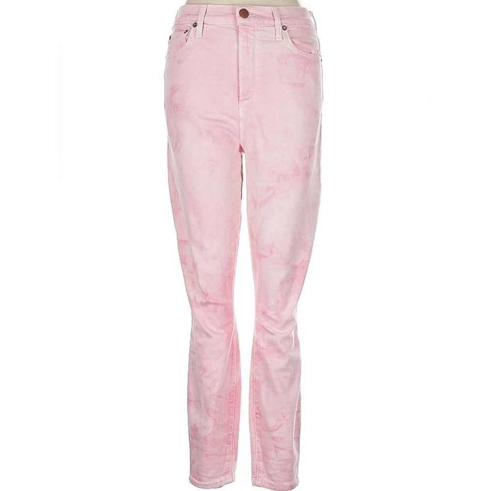Alice & Olivia High Rise Skinny Jeans Crystal Cloud Pink Women's Jeans Size 29